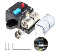 HOISGEAR 150 A Disjoncteur à réarmement automatique 12V / 48V Disjoncteur à réarmement automatique DC 12V-48V Disjoncteur de tension audio étanche Réarmement manuel pour voiture Automobile Marine RV C