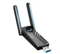 HOISGEAR Adaptador WiFi USB, memoria WiFi de doble banda 5 GHz/2 GHz para Windows 11/10/8/7