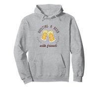 Hoisting A Beer With Friends - Regalo divertido para amantes de la cerveza Sudadera con Capucha