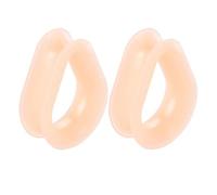 Hoisy 2 PCS Expansores Oreja, Dilatador Tunel 8mm, Gota de Agua, Silicona, Dilataciones Hombre Oreja Color Carne