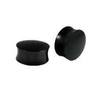 Hoisy 2 Piezas Dilatador, 8mm Kit Dilataciones Orejas, Redondo, Madera, Dilataciones Hombre Oreja Negro