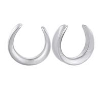 Hoisy 2 Piezas Dilatador Oreja, Dilataciones Orejas Set 16mm, Forma U, Acero Inoxidable, Dilataciones Hombre Plata