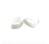 Hoisy 2 Piezas Kit Dilatadores Oreja, Tuneles Dilataciones 8mm, Gota de Agua, Silicona, Tunel Dilatador Blanco