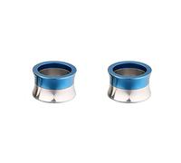 Hoisy 2 Unidades Kit Dilatadores Oreja, Dilatador 4mm, Aro Hueco, Acero Inoxidable, Dilataciones Orejas Tunel Plata Azul