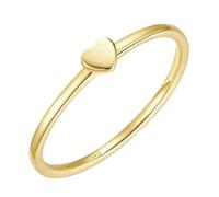 Hoisy Anillo de Matrimonio Plata de Ley 925 para Mujer, Corazón Pulido Anillos Oro Promesa para Mujer, Tamaño 20(60mm)
