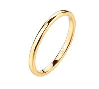 Hoisy Anillos Grabado Tungsteno Parejas, Redondo Pulido 2MM Anillo de Boda Oro para Hombre, Tamaño 8(48mm)
