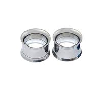 Hoisy Dilataciones Oreja Tunel 2 PCS, Kit Expansores Oreja 3mm, Aro de Plata, Acero Inoxidable, Tunel Plug Hombre Plata