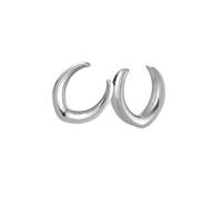Hoisy Juego de Expansores 2 PCS, 30mm Kit Dilatador, Forma U, Acero Inoxidable, Dilataciones Hombre Plata