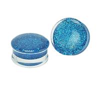Hoisy Juego de Expansores 2 Unidades, Dilataciones Kit 12mm, Brillo Azul, Acrílico, Plugs Tunnels Azul