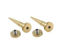 Hoisy Tunel Dilatador 2 Unidades, 5mm Dilataciones Tuneles, Cono, Acero Inoxidable, Dilataciones Orejas Tunel Oro