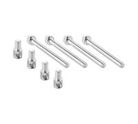 Hoite 4 tornillos de ajuste del tensor de la barra de cadena, de metal negro, para motosierra eléctrica 405 5016, herramienta de ajuste.
