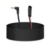 Hoite Cable de 5 pines para cámara de salpicadero, cable de cámara de marcha atrás macho a cable de extensión de espejo retrovisor de coche macho de 2,5 mm (9,2 m) (2,5 mm a 5 pines)