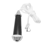 Hoite Interruptor de tirador de luz de baño de 150 cm, acabado cromado, mango de porcelana con extremo ciego para inodoro, luz, ventilador de techo, color negro