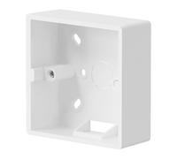 Hoite Marco de montaje en superficie tipo 86, toma simple con placa frontal, caja de cableado expuesta, adecuado para aplicaciones de potencia o bajo voltaje