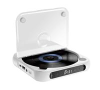 Hoite Reproductor de CD portátil externo para coche, puerto auxiliar, cable de extensión USB, reproductor de CD USB universal para vehículo, portátil, TV, ordenador, Android 4.4 y superior.