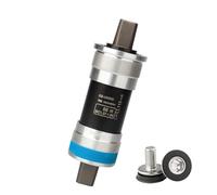 Hoite Rodamiento cónico cuadrado para bicicleta de montaña BB UN300, anillo de bloqueo de aluminio, acero cromado, resina, caja de pedalier de 68 mm, 123 mm de longitud, 284,5 g
