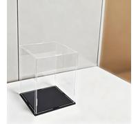 Hoiweqr Cubo Coleccionables Muestra Caja 10x10x20cm Vitrina De Acrílico A Prueba De Polvo Mostrar Caja De Encimera para Figuras De Acción, Mostrador De Montaje con Base(H60cm,LxW 20x15cm)
