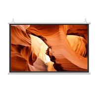 Hoiweqr Pantalla Proyección 50 Pulgadas Manual Enrollable - Pantalla para Proyector Exterior De Doble Cara 16:9/4:3 4K HD Lona Proyector Portatil Colgar para Cine En Casa Camping(16:9,60in)