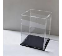 Hoiweqr Vitrina Acrílica Transparente, 20 X 20 X 20 cm, Caja Organizadora para Encimera, para Guantes Y Figuras De Acción, Resistente Y Duradera Caja De Almacenamiento para Figuras(H15cm,LxW 60x60cm)
