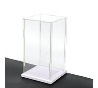Hoiweqr Vitrina De Acrílico Transparente Colección De Figuras De Acción Caja Expositora Transparente, Vitrina Resistente Al Polvo para Figuras De Acción Y Juguetes, con Gomas(H60cm,LxW 50x35cm)