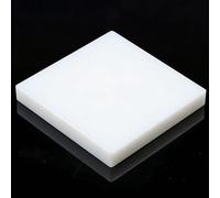 Hoja blanca de UHMWPE/UPE 200x200 mm 3-30 mm, plástico industrial resistente al desgaste Baja fricción Autolubricante Antiestático Alto impacto for revestimiento, almohadilla y placa guía(5mm)