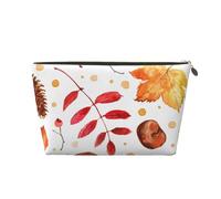Hoja botánica de otoño, Bolsa de Maquillaje Bolsa de cosméticos Bolsa de artículos de tocador de Viaje portátil Bolsa de artículos de tocador