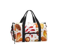 Hoja botánica de otoño,Bolso Deportivo Bandolera de Mano, Bolsa de Deporte, Bolsa de Viaje de Gran Capacidad para Mujeres y Hombres.