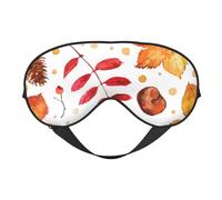 Hoja botánica de otoño, Cubreojos completos Antifaz bloqueador de luz Antifaz para dormir Antifaz suave con los ojos vendados Noche