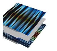 Hoja de acero de resorte de doble cara para impresora H1H, placa de construcción de revestimiento de dos caras que mejora la película de revestimiento de haz preciso