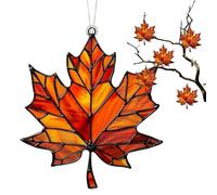 Hoja de arce artificial de otoño | Hojas de arce artificiales | Hojas de otoño acrílicas | Planta colgante falsa | Arce Leaf Ornament para el otoño 'Decoración de Acción de Gracias, boda para fiestas