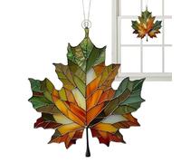Hoja de arce artificial de otoño | Hojas de arce artificiales | Hojas de otoño acrílicas | Planta colgante falsa | Arce Leaf Ornament para el otoño 'Decoración de Acción de Gracias, boda para fiestas