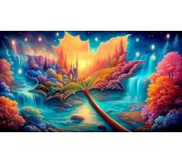 Hoja de Arce-Mundo Rompecabezas Imposible,desafío for Adults Entretenimiento Creativo 1000 Piezas Obra de Arte de Juego de para Adultos, Regalos a Partir de 14 Años 38x52cm/1000pcs