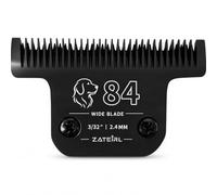 Hoja de aseo para perros T84 negra compatible con Andis/Oster A5 y Wahl | Longitud de corte de 2,4 mm / in in; hoja de aseo de repuesto ancha para mascotas grandes.