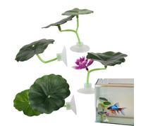 Hoja de betta | Realista con ventosa | Punto de descanso Betta | para decorar el descanso, esconderse jugando a la cría, pecera de acuario