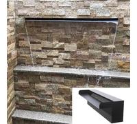 Hoja de cascada de acero inoxidable para estanques Koi, fuente rectangular con instalación interior/exterior