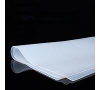 Hoja de caucho de silicona de 500 mm x 500 mm - Película de silicona transparente, espesor de 1 mm a 4 mm for manualidades y juntas, 1 unidad(500x500x2mm)