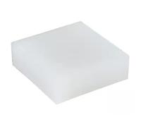 Hoja de caucho de silicona, Hoja de goma de silicona blanca elástica, almohadilla amortiguadora de 300x300mm, resistente al desgaste, juntas de bloque a prueba de golpes, espesor de 3-30mm, 1 ud.(300*