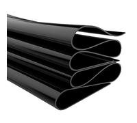 Hoja de caucho de silicona, placa de 500 × 500 mm, espesor 1 mm, 2 mm, 3 mm, 4 mm, 5 mm, almohadilla aislante industrial negra, 1 unidad(1mm)