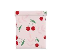 Hoja De Cereza Roja Rosa, Squeeze Top Wallet Bolsa de Almacenamiento para Mujer Monedero pequeño Bolsa de Cambio