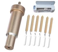 Hoja de corte fino premium + carcasa para Cricut blades, 2 cuchillas de 30°, 2 cuchillas de 45° y 2 cuchillas de 60°, para Cricut Explore Air/Air2/Air3, Maker/Maker 3