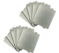 Hoja de cubierta de guía de onda de mica para piezas de repuesto de horno microondas, 0.04 mm de grosor, placa aislante resistente al calor compatible con electrodomésticos de microondas (10 unidades)