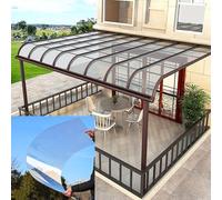 Hoja de cubierta de policarbonato de 1 mm de grosor, panel acrílico transparente para invernaderos, cobertizos, techos, toldos (1,82 x 1 m), protección UV duradera y resistente a la intemperie