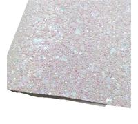 Hoja De Cuero SintéTico Brillante 2 piezas de tela de cuero brillante con base de fieltro a juego con lazos de vinilo de lichi.(9-21X29CM)