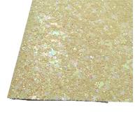 Hoja De Cuero SintéTico Brillante 2 piezas de tela de cuero brillante con base de fieltro a juego con lazos de vinilo de lichi.(5-21X29CM)