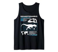Hoja de datos del giganotosaurio, Giganotosaurio Fact Sheet Camiseta sin Mangas