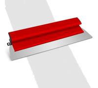 Hoja de desnatado para paneles de yeso, espátula alisadora de acero inoxidable de 60 cm, con mango en forma de Z, juego de enlucido de velocidad semiflexible, herramienta de paleta de acabado para