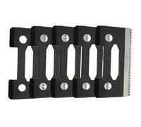 Hoja De Dientes Escalonada De Cerámica Universal Mejorada, 5/3/1 Uds., Compatible Con WAHL, Cuchilla Móvil De Cerámica For Cortadora De Pelo(110-BlackX5)