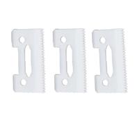 Hoja De Dientes Escalonada De Cerámica Universal Mejorada, 5/3/1 Uds., Compatible Con WAHL, Cuchilla Móvil De Cerámica For Cortadora De Pelo(110-WhiteX3)