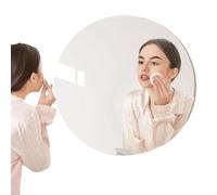 Hoja de espejo acrílico: espejo de maquillaje de baño sin marco, espejos adhesivos de tocador de baño | Decoración de la pared de la habitación impermeable, soporte de pared sin marco para baños, espe