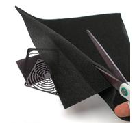 Hoja de espuma de filtro a prueba de polvo para ventilador de ordenador, 3 mm de grosor, 25cm x 25cm (625cm²)